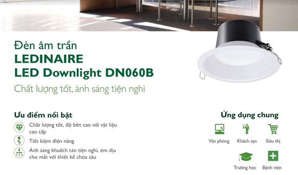 Đèn LED Dowlight Philips DN350B LED12